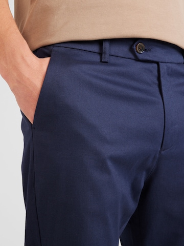 Coupe slim Pantalon chino 'Como' Les Deux en bleu