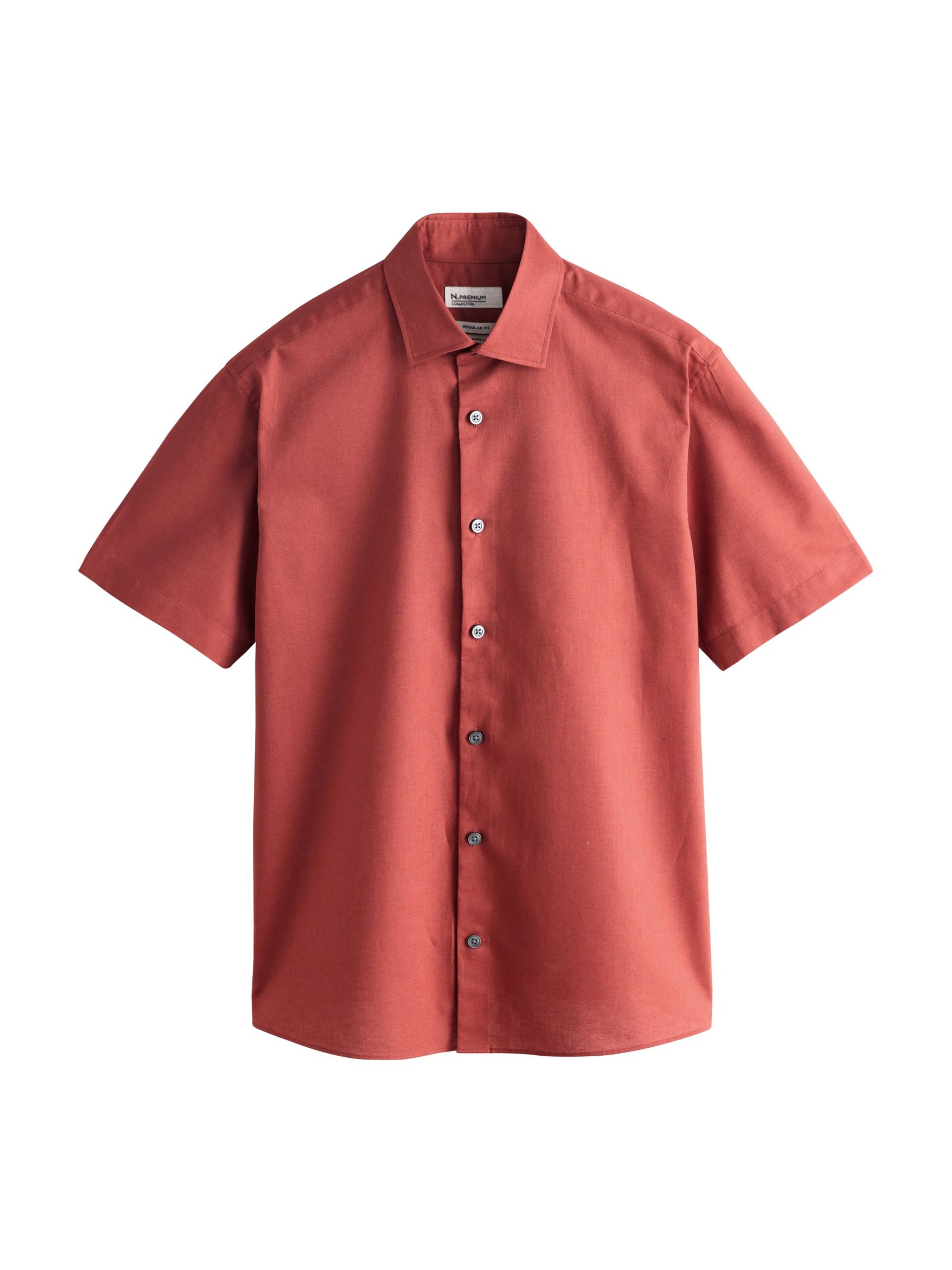 Next Regular Fit Hemd in Braun: Vorderseite