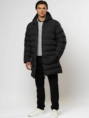 U.S. POLO ASSN. Wintermantel 'Albert ' in Zwart