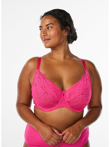 Devoted by Zizzi Бюстгальтер под футболку Бюстгальтер в Ярко-розовый: спереди