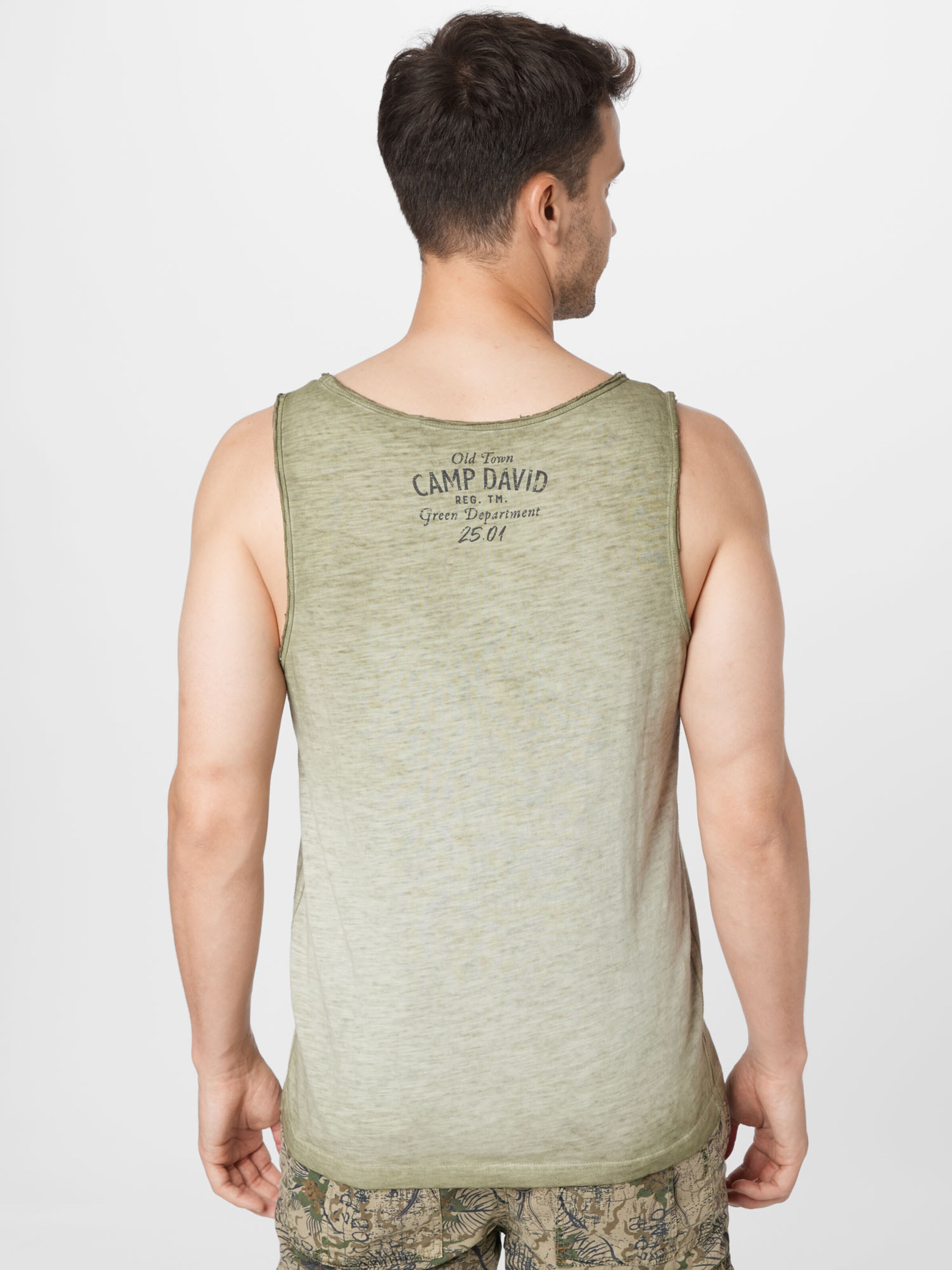 Men Plus sizes | CAMP DAVID Shirt in Khaki - ZH07801