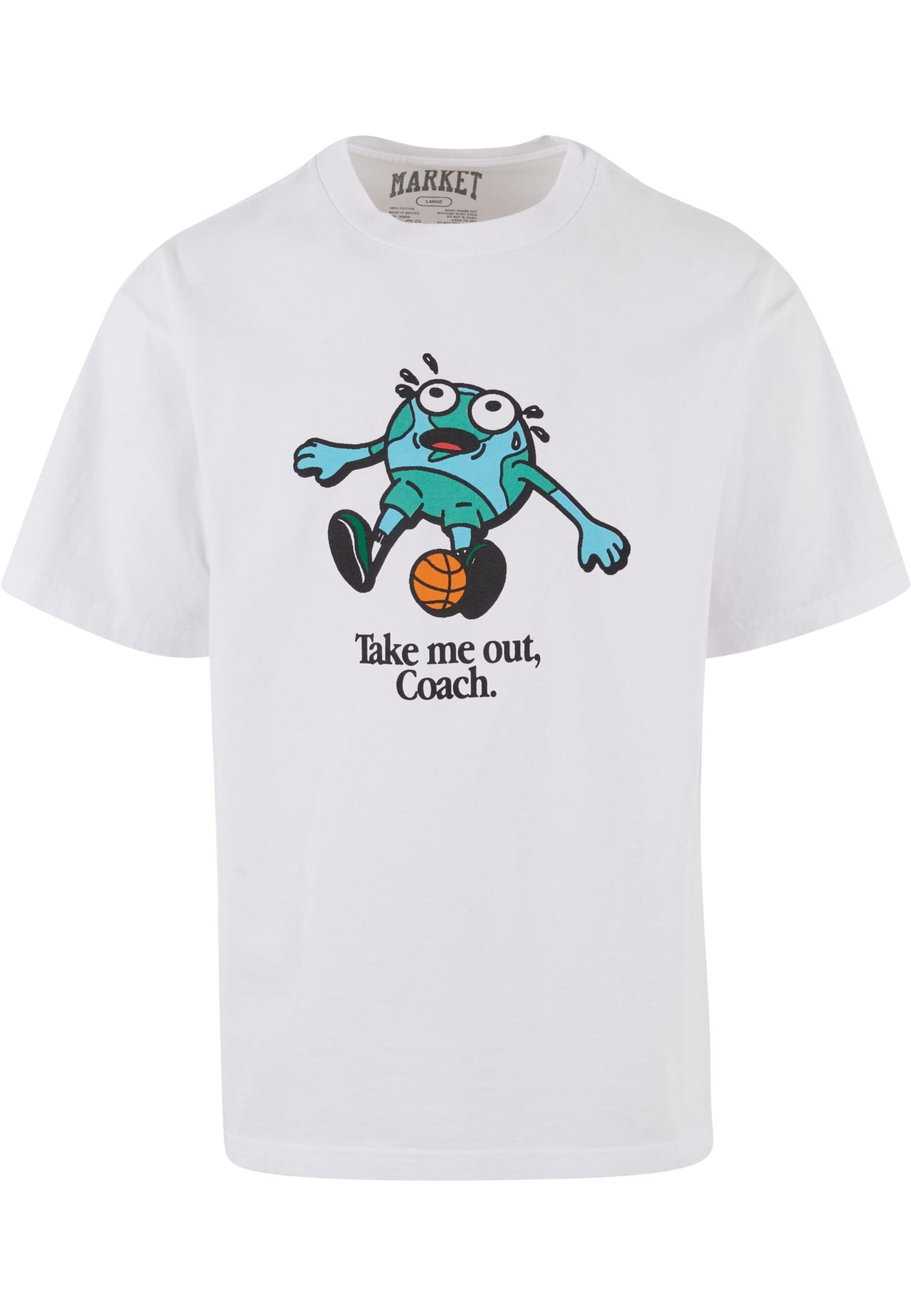MARKET T-Shirt 'Personal Foul' in Weiß: Vorderseite