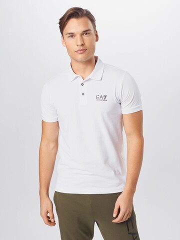 EA7 Emporio Armani Poloshirt in Weiß: predná strana