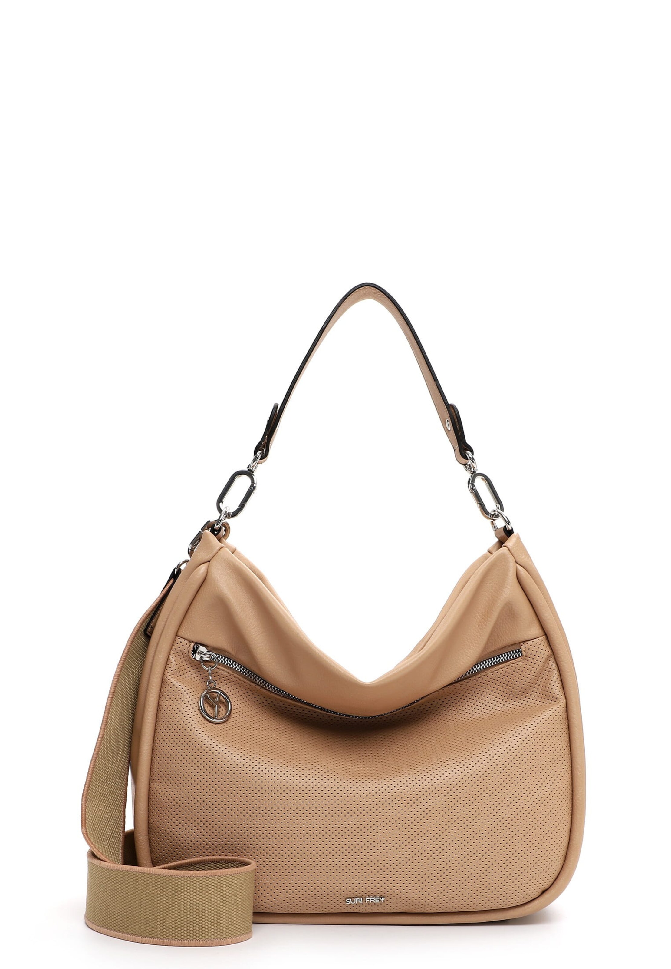 Borsa a spalla 'Patsy ' di Suri Frey in beige: frontale