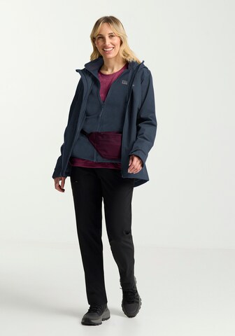 JACK WOLFSKIN Outdoorová bunda 'Moonrise' – modrá