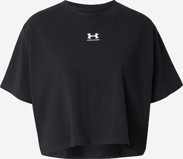 UNDER ARMOUR Funktionsshirt 'Rival' in Schwarz: Vorderseite