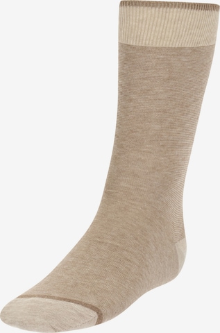Chaussettes Boggi Milano en beige : devant