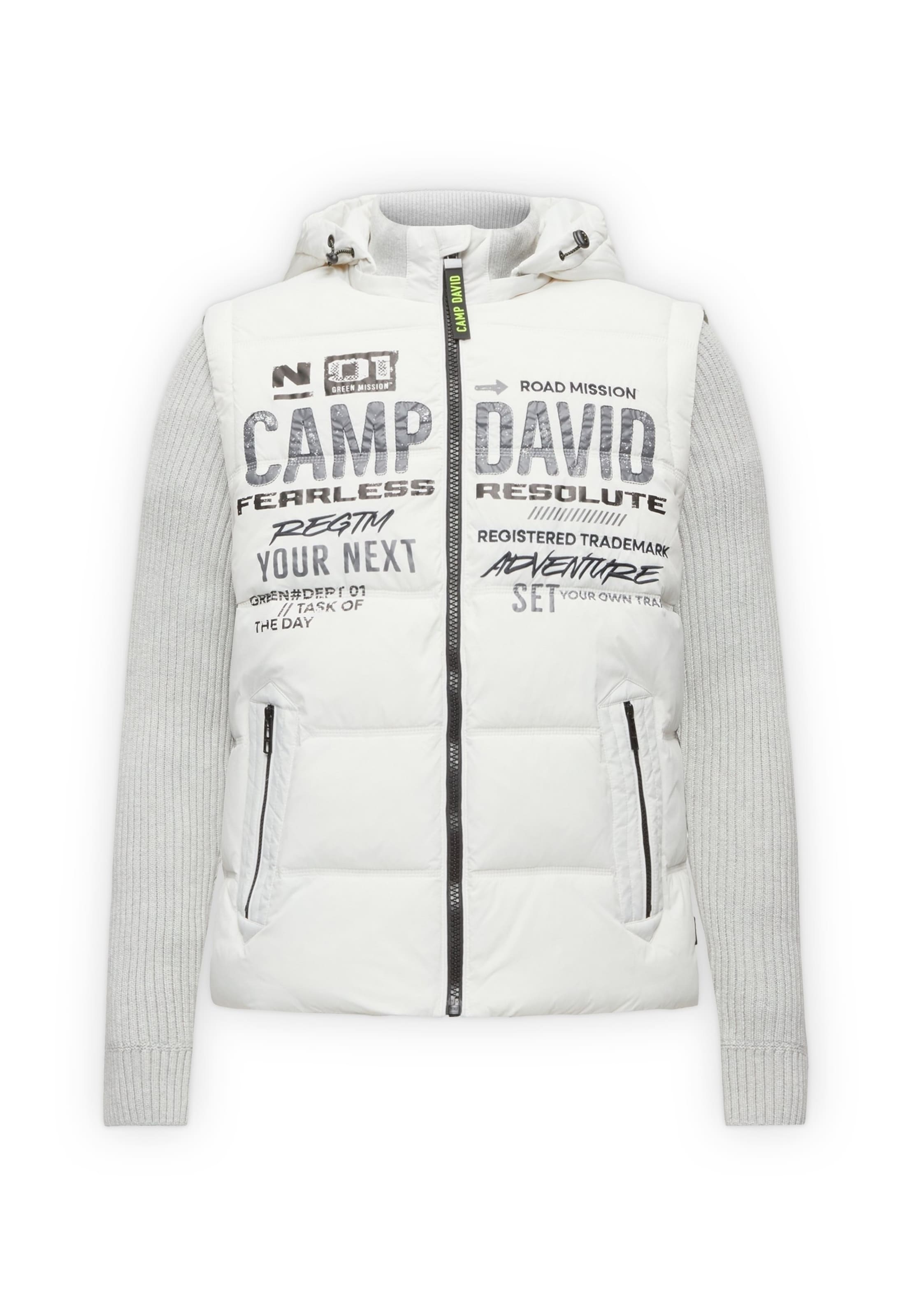 CAMP DAVID Zimska jakna | bela barva: sprednja stran