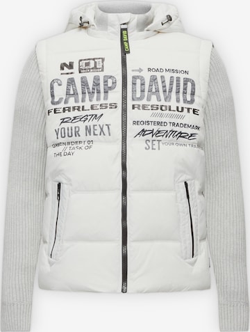 CAMP DAVID Winter Jacket in White: front