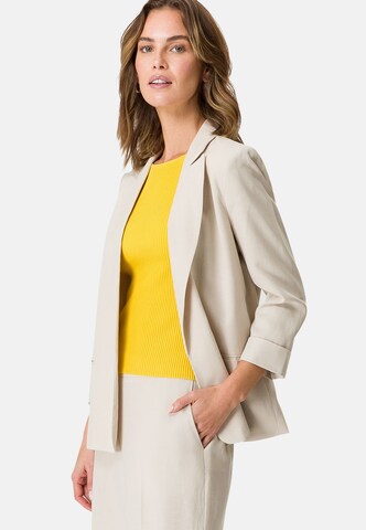 zero Blazer in Leinenmix in Beige: predná strana