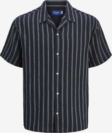 JACK & JONES Button Up Shirt 'JOREaster Patras' in Blue: front