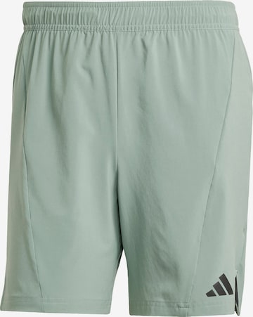 ADIDAS PERFORMANCE Sportnadrágok 'Designed For Training' - zöld: elől