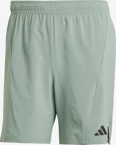 ADIDAS PERFORMANCE Urheiluhousut 'Designed For Training' värissä pastellinvihreä / musta, Tuotenäkymä