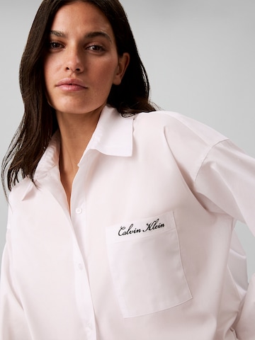 Calvin Klein Slaapshirt in Wit