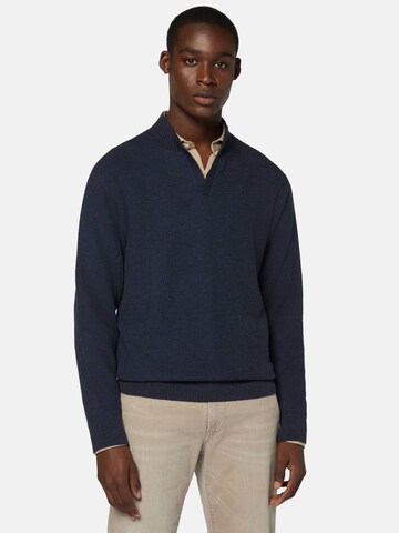 Pull-over Boggi Milano en bleu : devant