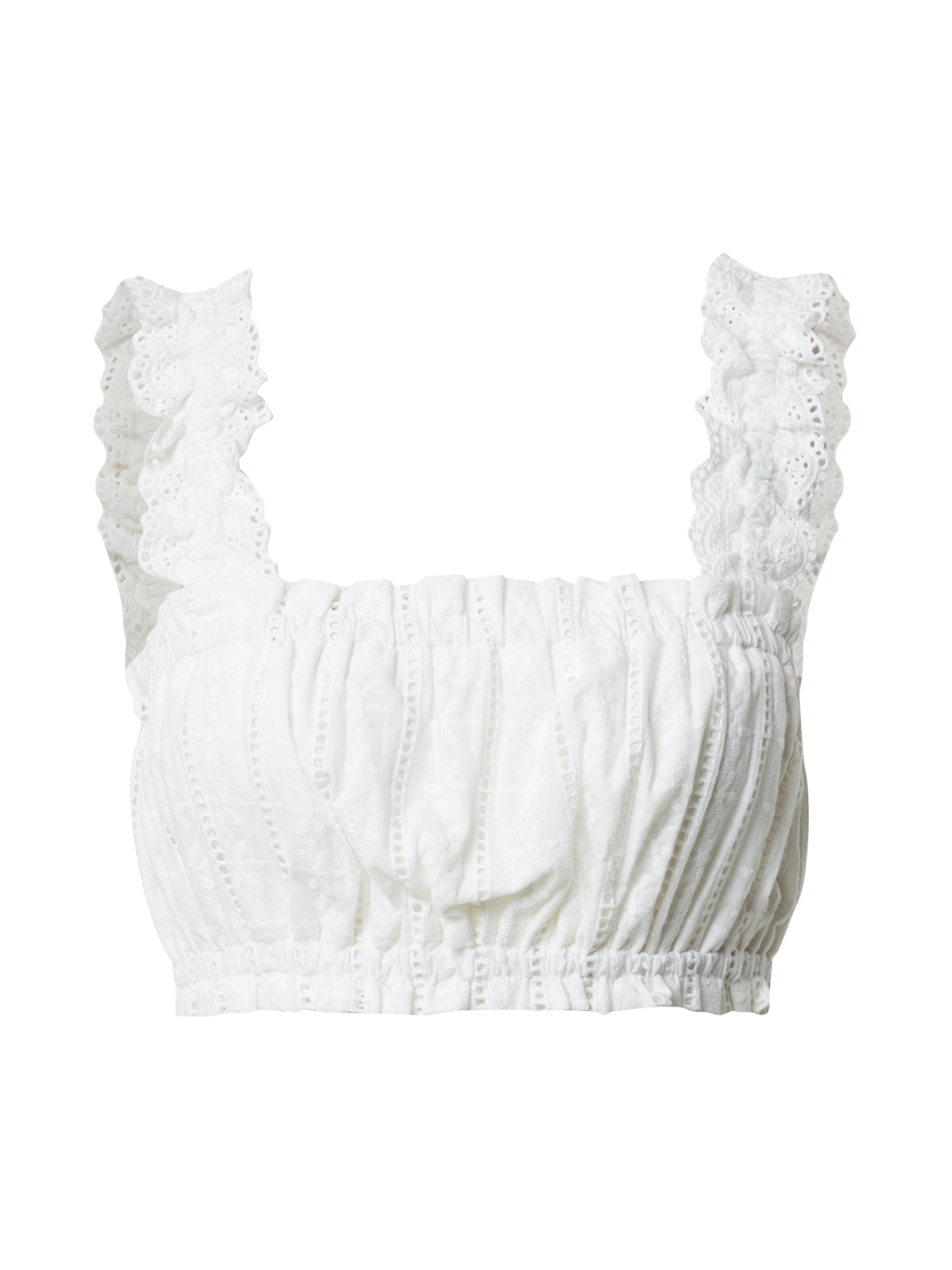 GLAMOROUS Топ в бяло: отпред