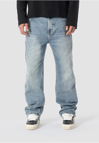 Project Blue Baggy Jeans in Blauw: voorkant