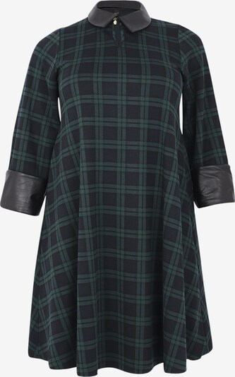 Yoek Kleid in dunkelgrün / schwarz, Produktansicht