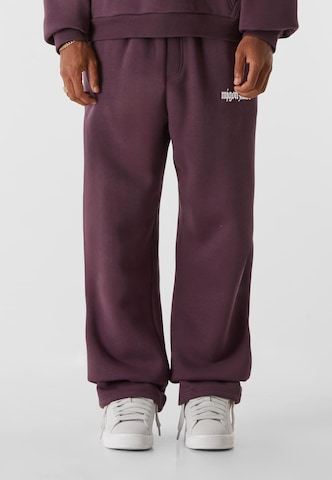 Loosefit Pantalon MJ Gonzales en violet : devant