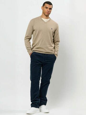 U.S. POLO ASSN. Pullover ' UMCosmo ' in Beige
