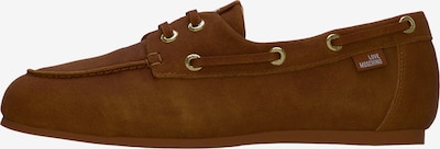 Mokasinai iš Love Moschino, spalva – ruda, Prekių apžvalga