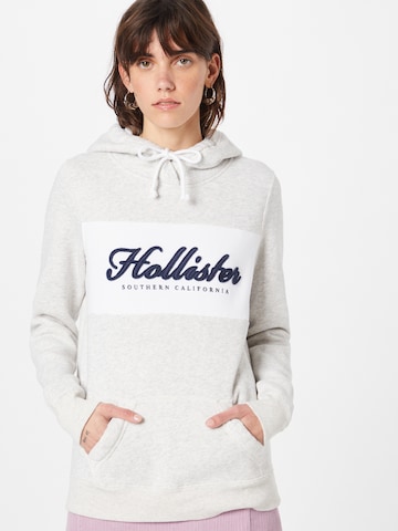 Sweat-shirt HOLLISTER en gris : devant