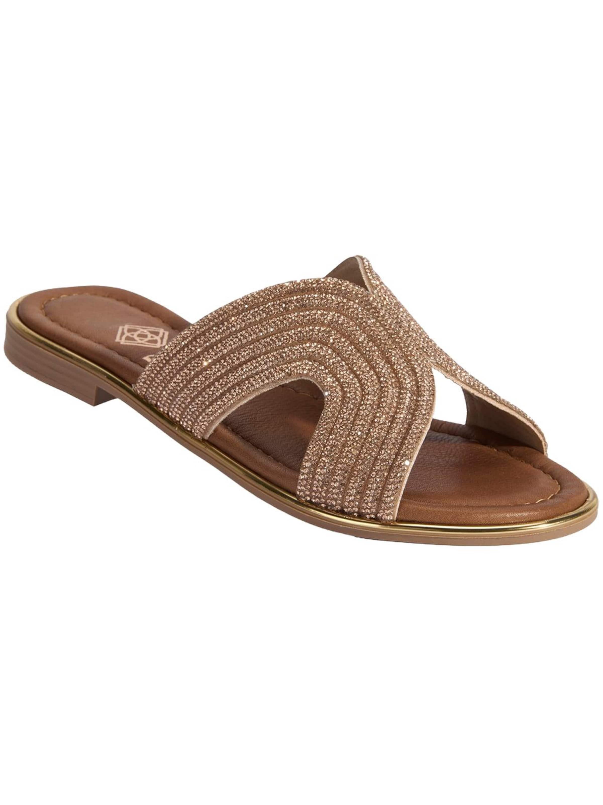 Desa Slippers 'Hausschuhe' in Brown