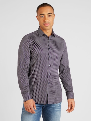 OLYMP Regular fit Skjorta 'Level 5' i lila: framsida