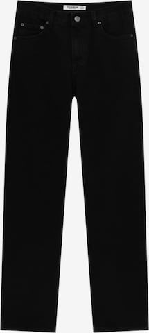Regular Jeans de la Pull&Bear pe negru: față