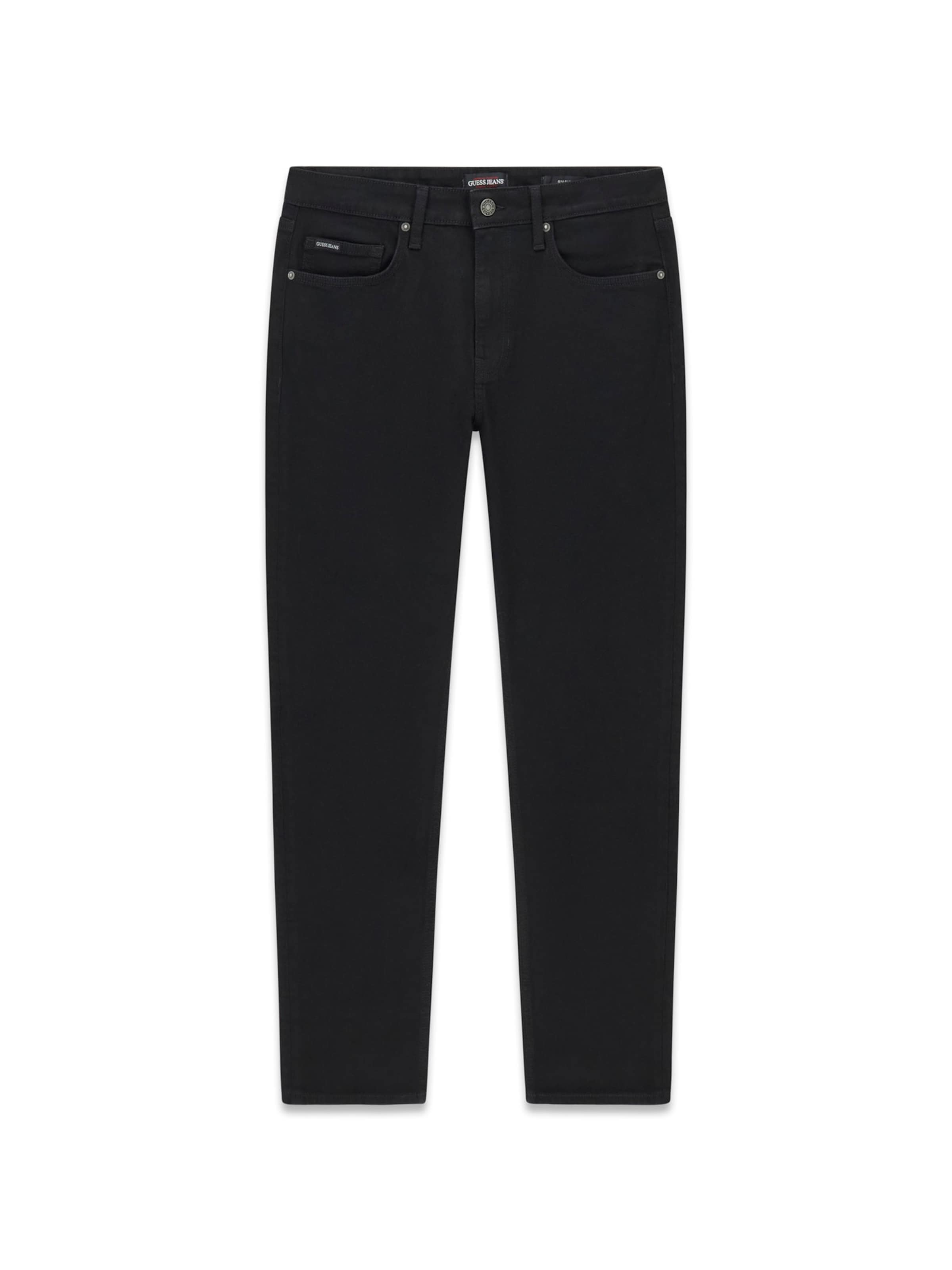 GUESS JEANS Štandardný strih Džínsy 'GJ' - Čierna: predná strana