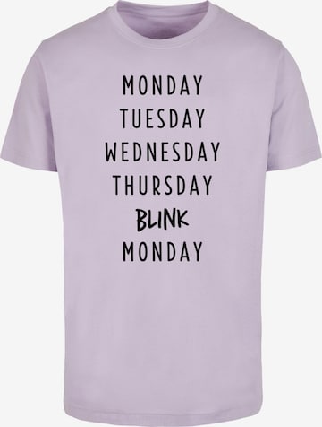 Mister Tee Shirt 'Blink' in Lila: voorkant