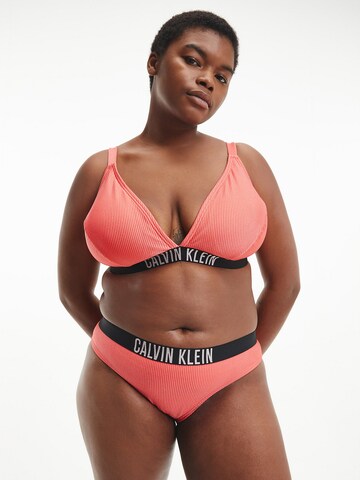 oranžinė Calvin Klein Swimwear Plus Bikinio kelnaitės: priekis