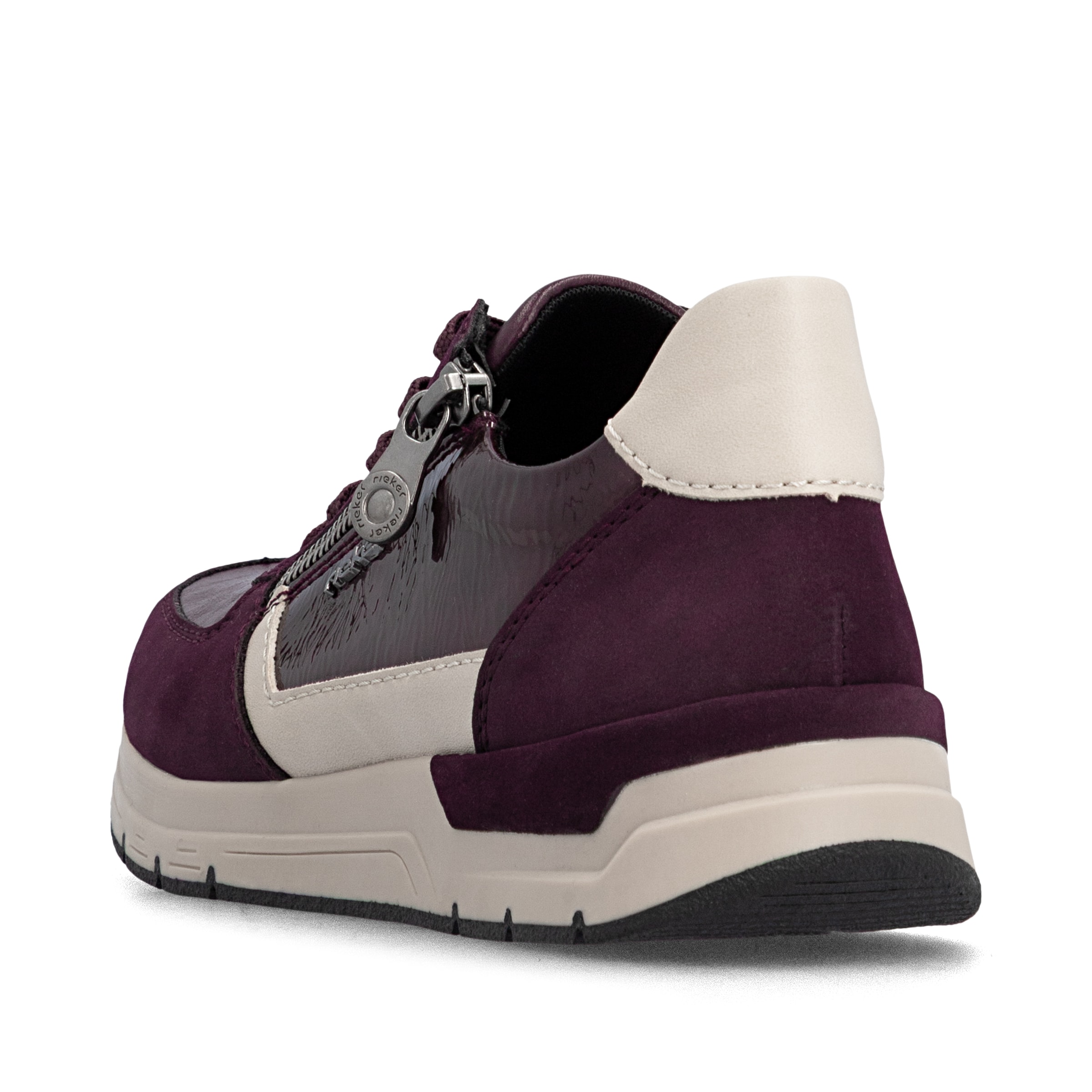 Baskets basses Rieker en rouge