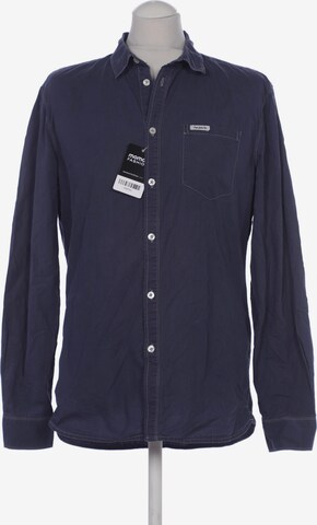 Pepe Jeans Button Up Shirt in M in Blue: front