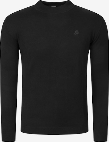Pull-over ' 655002 ' Karl Lagerfeld en noir : devant