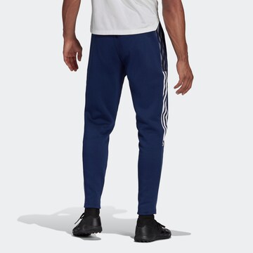 ADIDAS SPORTSWEAR Tapered Workout Pants 'Tiro 21 Sweat' in Blue