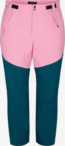 Regular Pantalon outdoor Zizzi en rose : devant