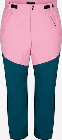 Pantalon outdoor Zizzi en rose : devant