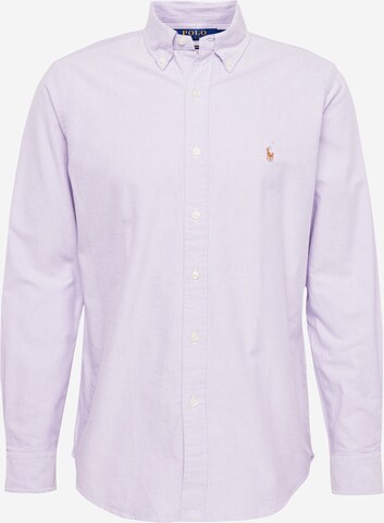 Coupe regular Chemise Polo Ralph Lauren en violet : devant