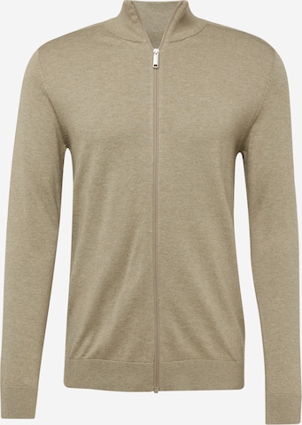 SELECTED HOMME - Ajuste regular Cárdigan 'Berg' en gris: frente