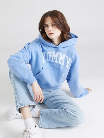 Tommy Jeans Mikina – modrá