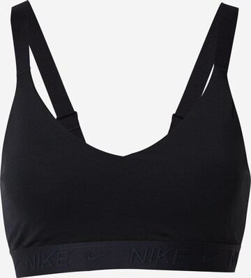 NIKE Bustier Sport-BH 'INDY' in Schwarz: predná strana