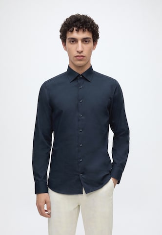 OLYMP Slim Fit Hemd 'Level 5' in Blau: Vorderseite