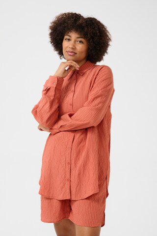 Chemisier 'Celia' Cream en orange : devant