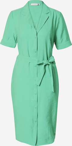 Coster Copenhagen - Vestido camisero en verde: frente