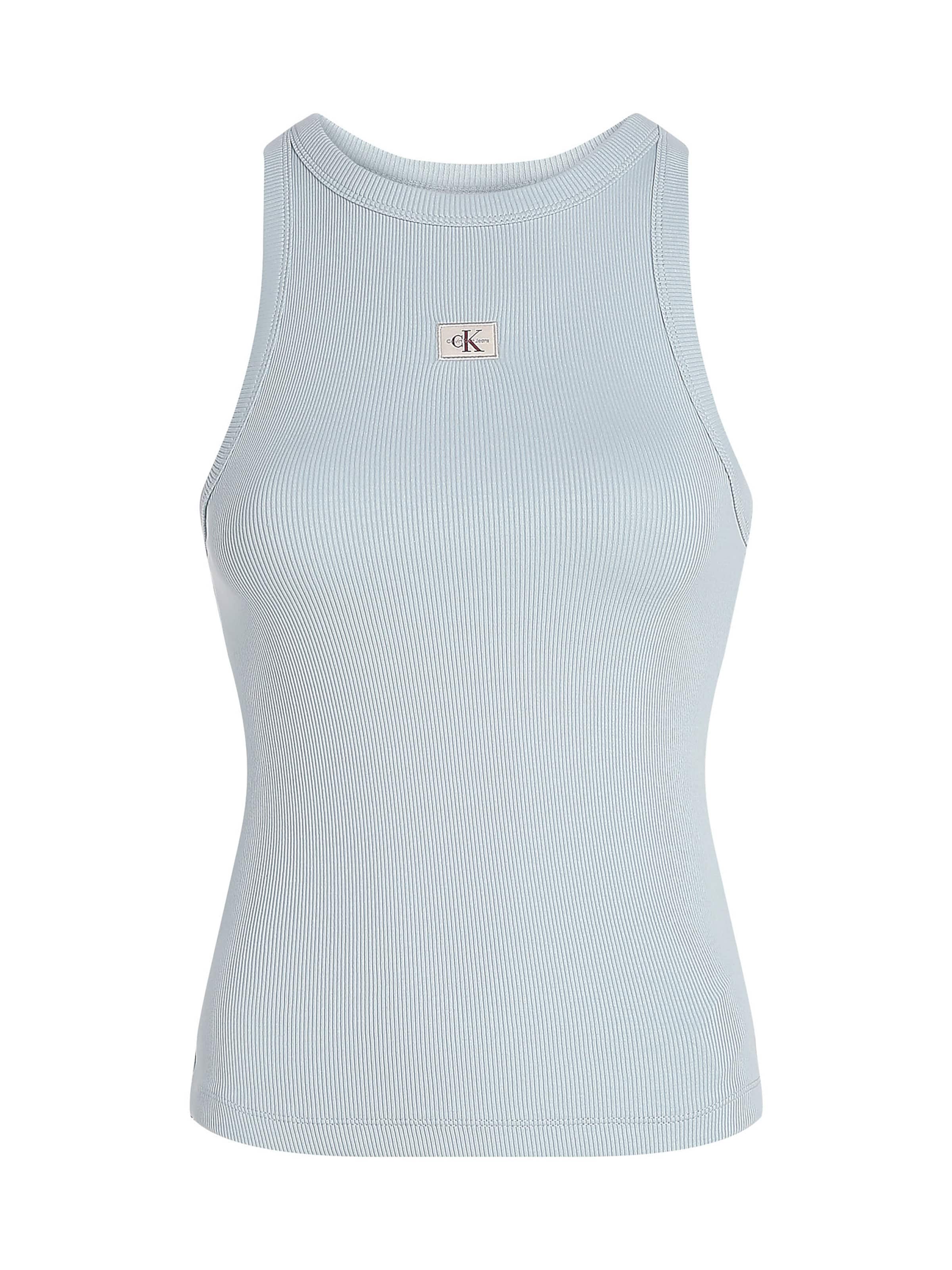 Haut Calvin Klein Jeans en bleu : devant