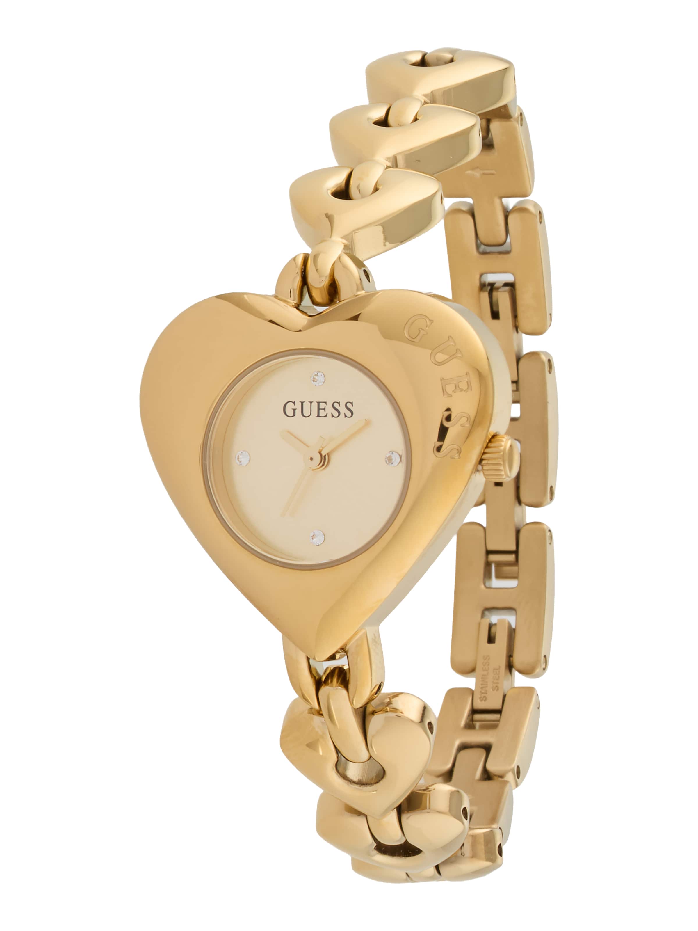 auksinė GUESS Analoginis (įprasto dizaino) laikrodis 'VALERIE': priekis