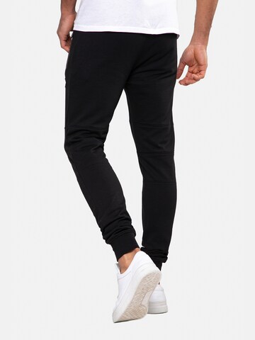 Threadbare Tapered Trousers 'Tristain' in Black