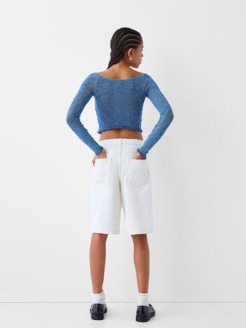 Pull-over Bershka en bleu