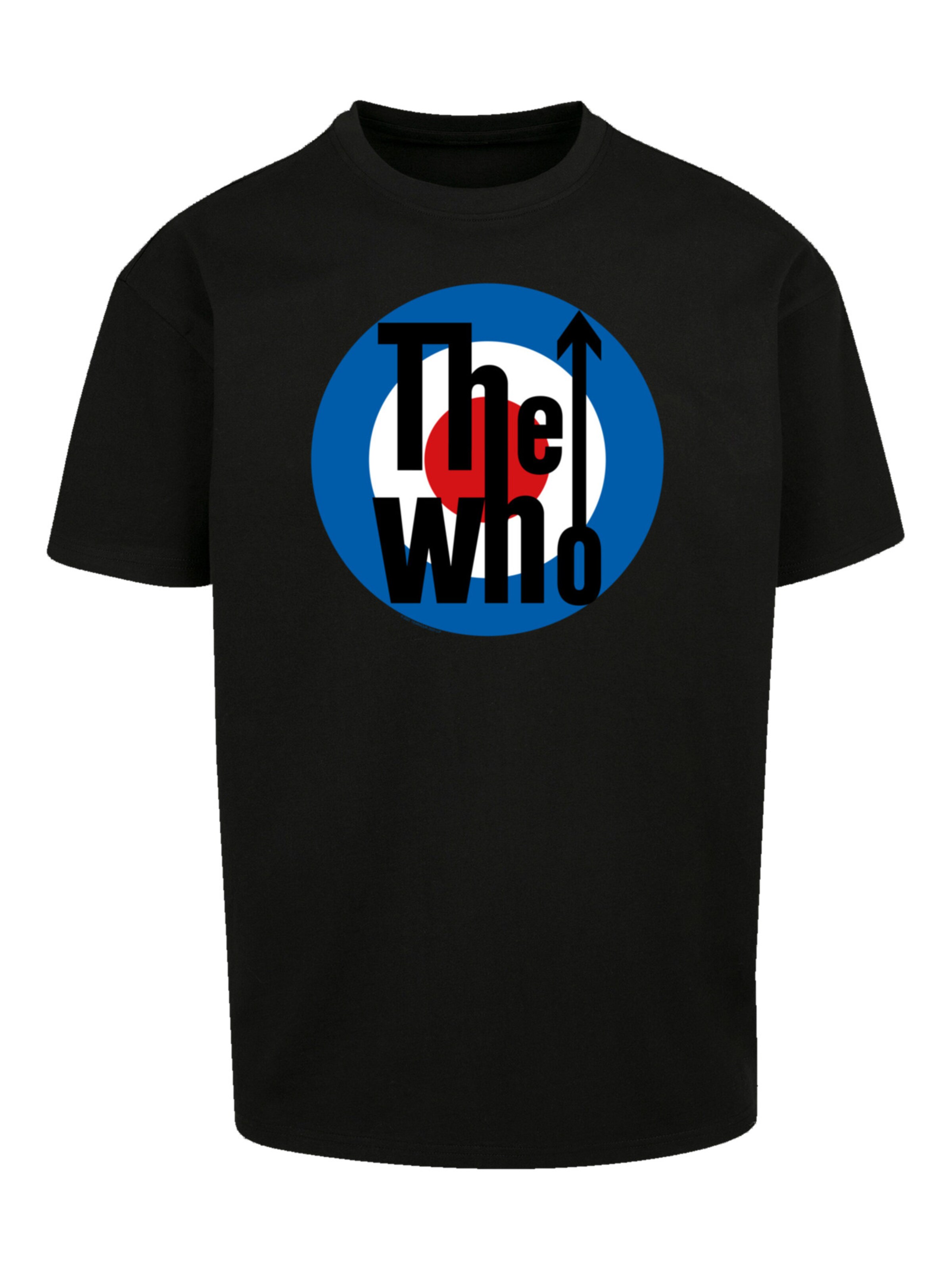 T-Shirt 'The Who Target' F4NT4STIC en noir : devant